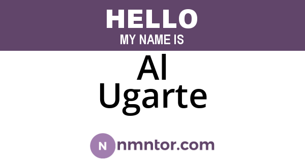 Al Ugarte