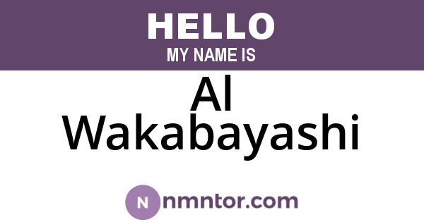 Al Wakabayashi