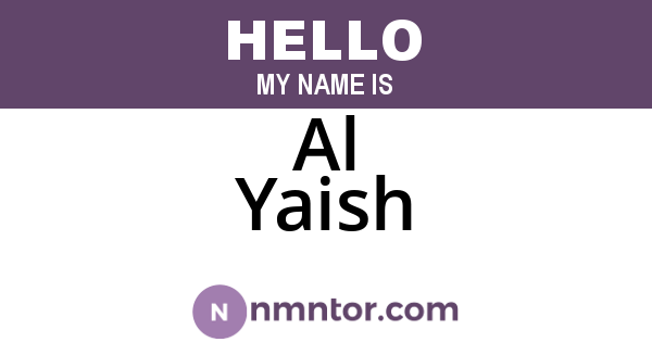 Al Yaish
