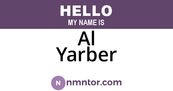 Al Yarber