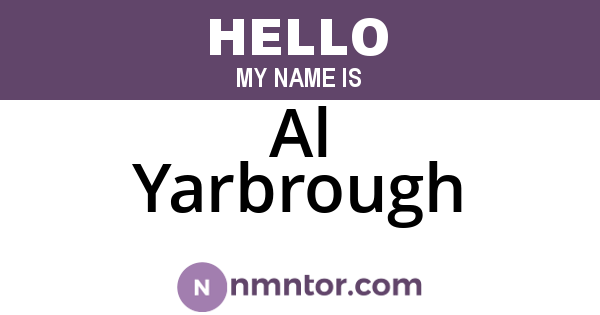 Al Yarbrough