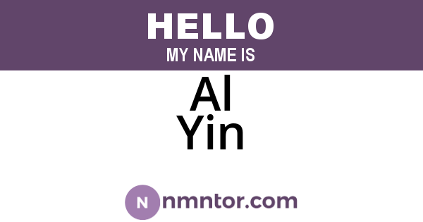 Al Yin