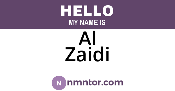 Al Zaidi