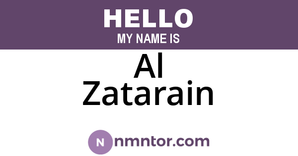 Al Zatarain