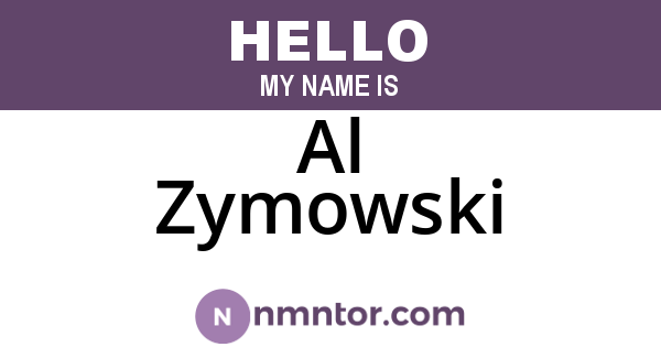 Al Zymowski