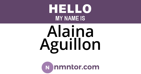 Alaina Aguillon