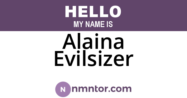 Alaina Evilsizer