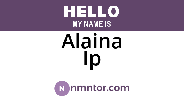 Alaina Ip