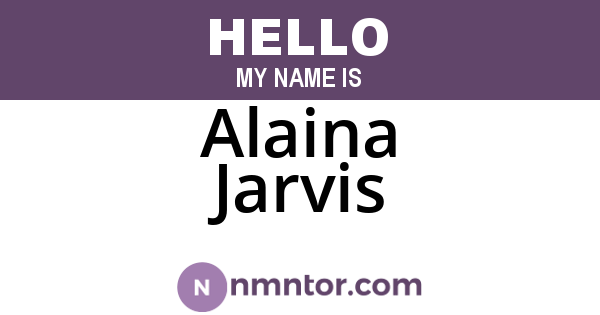 Alaina Jarvis