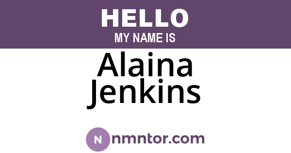 Alaina Jenkins