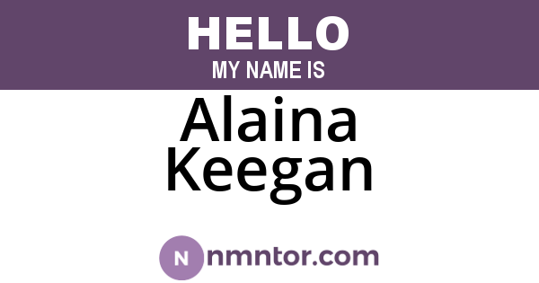 Alaina Keegan