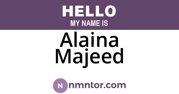 Alaina Majeed