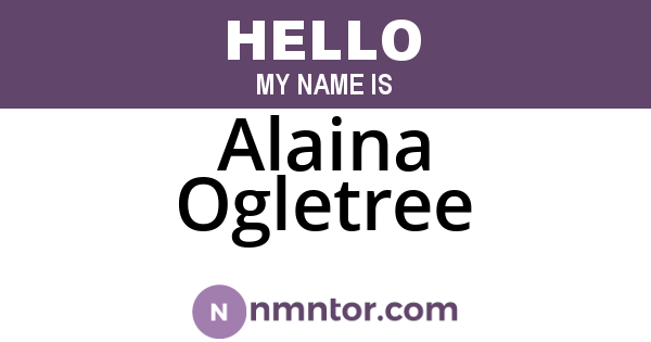 Alaina Ogletree