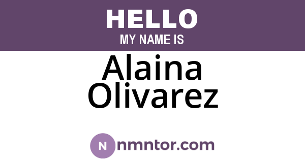 Alaina Olivarez