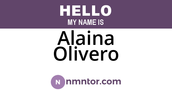Alaina Olivero