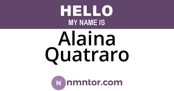 Alaina Quatraro