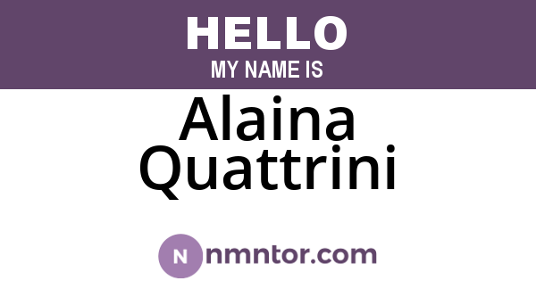 Alaina Quattrini