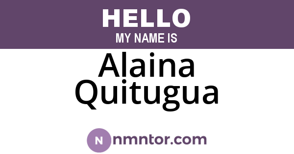 Alaina Quitugua