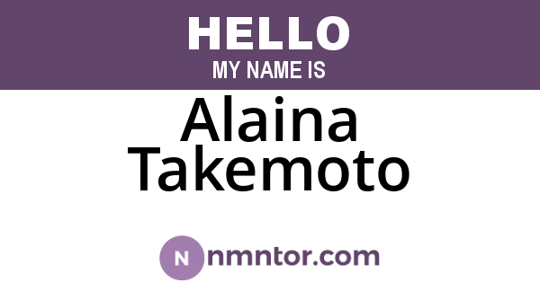Alaina Takemoto