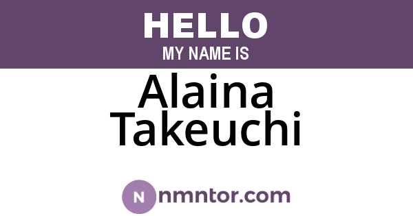 Alaina Takeuchi