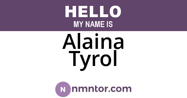 Alaina Tyrol
