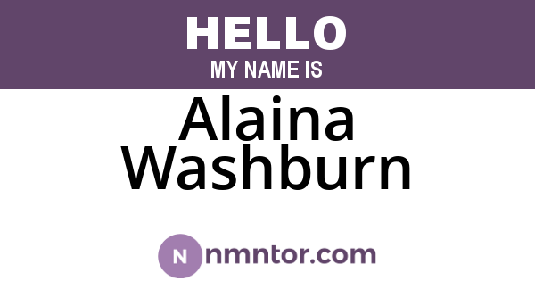 Alaina Washburn