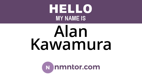 Alan Kawamura