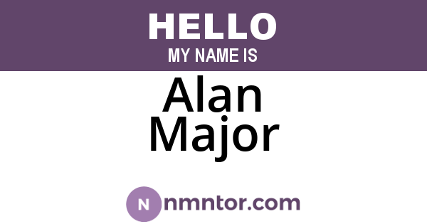 Alan Major