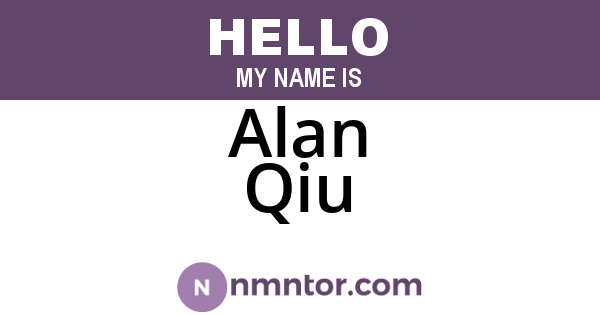 Alan Qiu