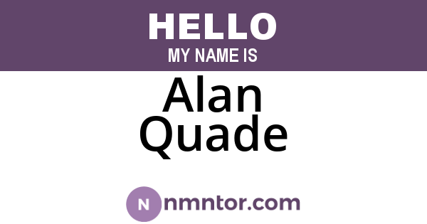 Alan Quade