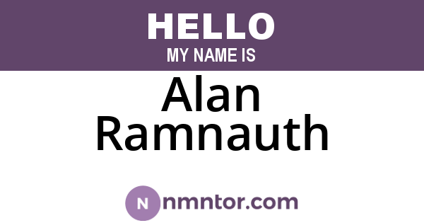 Alan Ramnauth