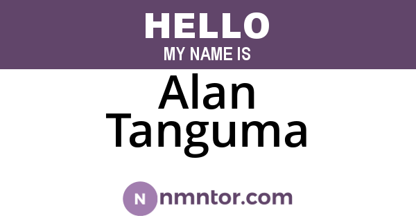 Alan Tanguma