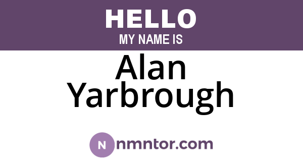 Alan Yarbrough