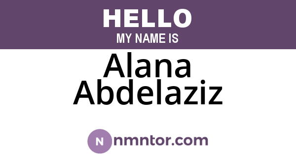 Alana Abdelaziz