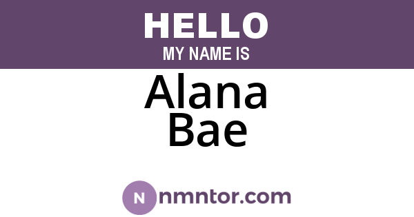 Alana Bae