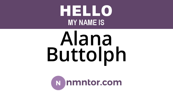 Alana Buttolph