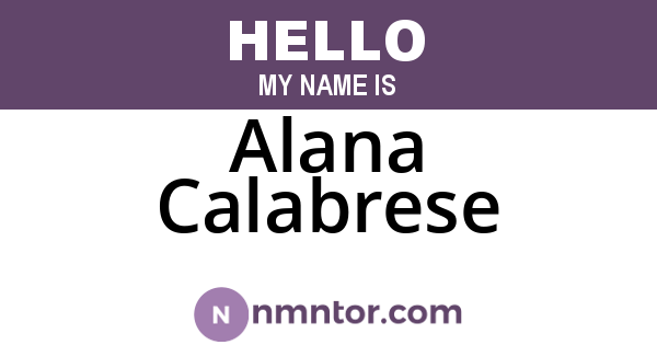 Alana Calabrese