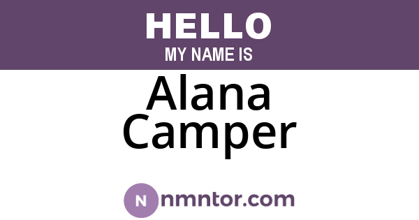Alana Camper