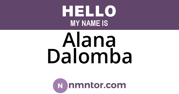 Alana Dalomba