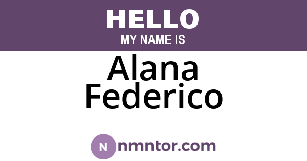 Alana Federico