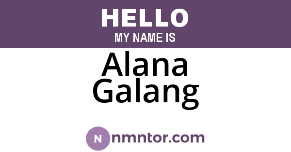 Alana Galang