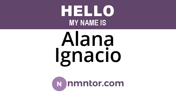 Alana Ignacio