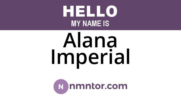 Alana Imperial