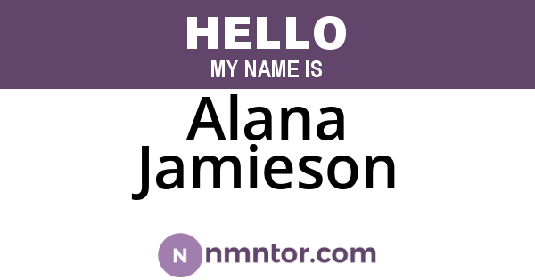 Alana Jamieson