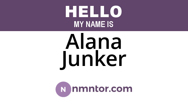 Alana Junker