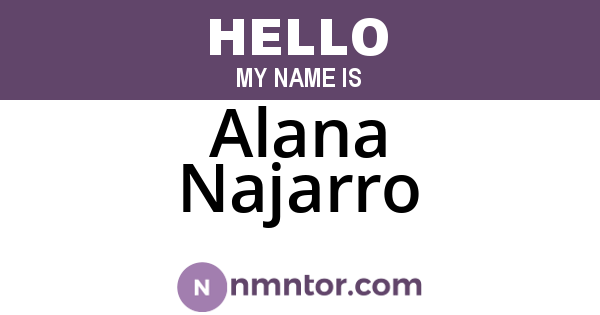 Alana Najarro