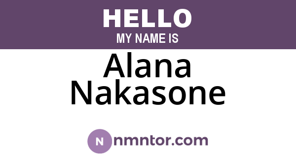 Alana Nakasone