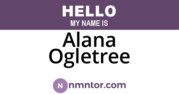 Alana Ogletree