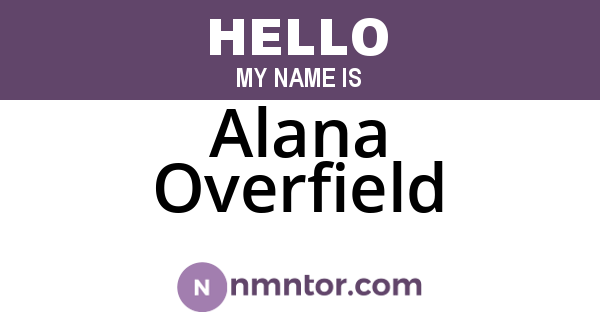 Alana Overfield