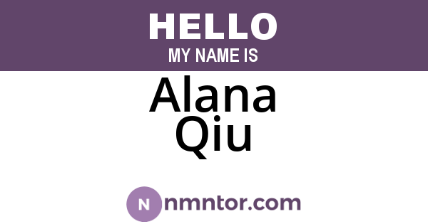 Alana Qiu